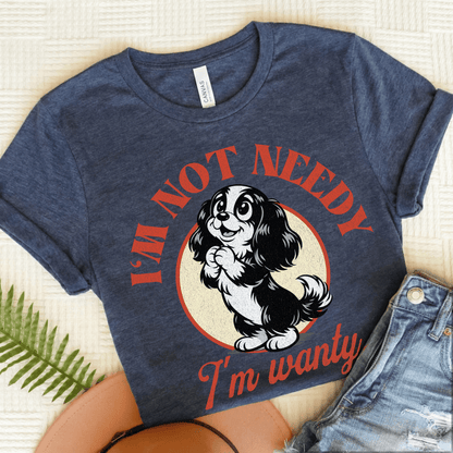 Cavalier Not Wanty Unisex TShirt Heather Navy