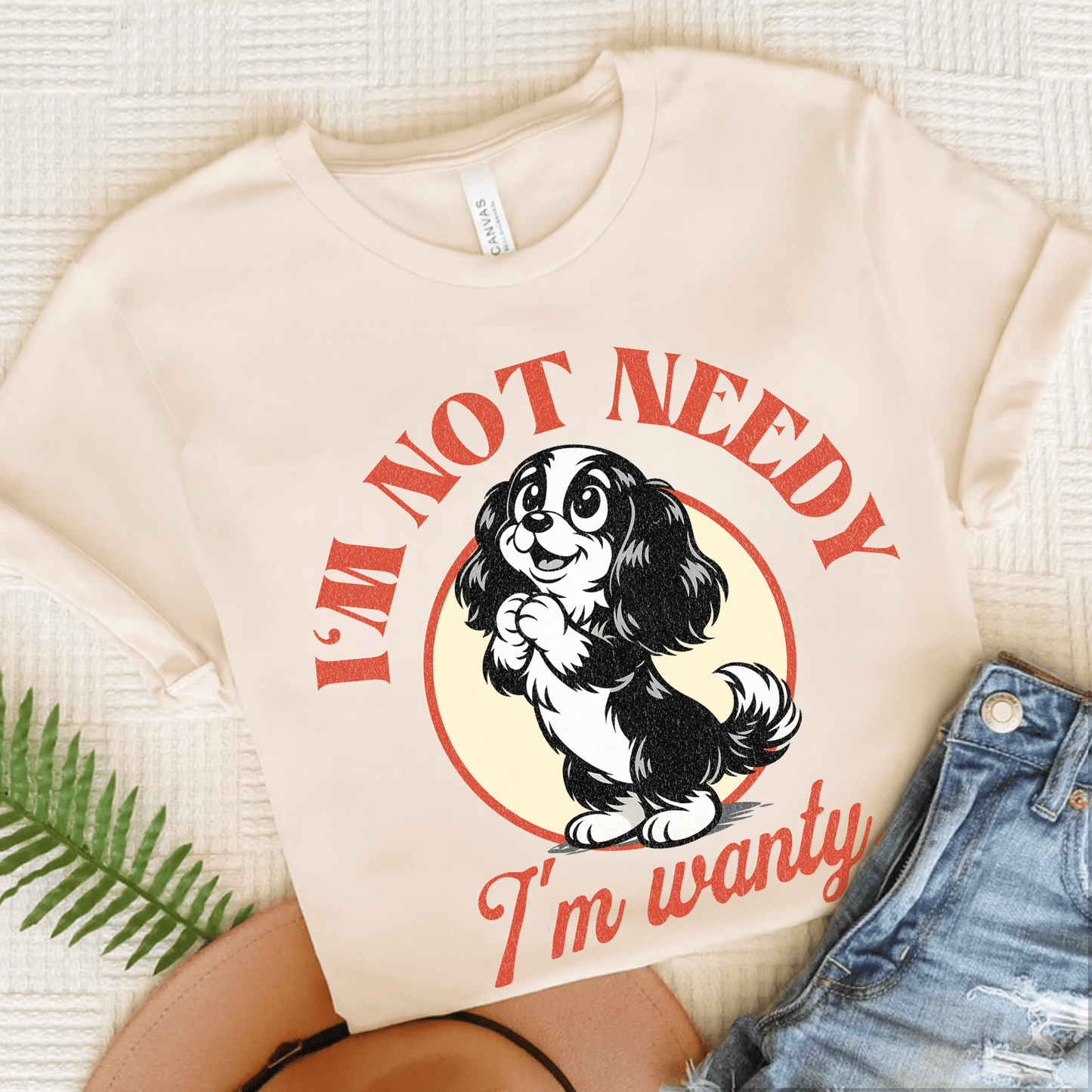 Cavalier Not Wanty Unisex TShirt Natural