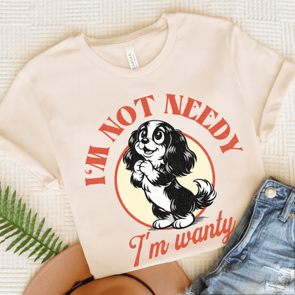 Cavalier Not Wanty Unisex TShirt Natural