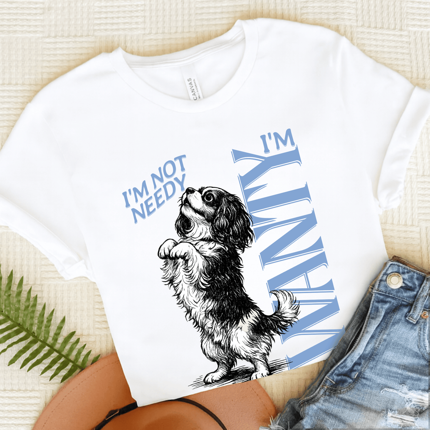 Cavalier Needy Country Unisex TShirt White