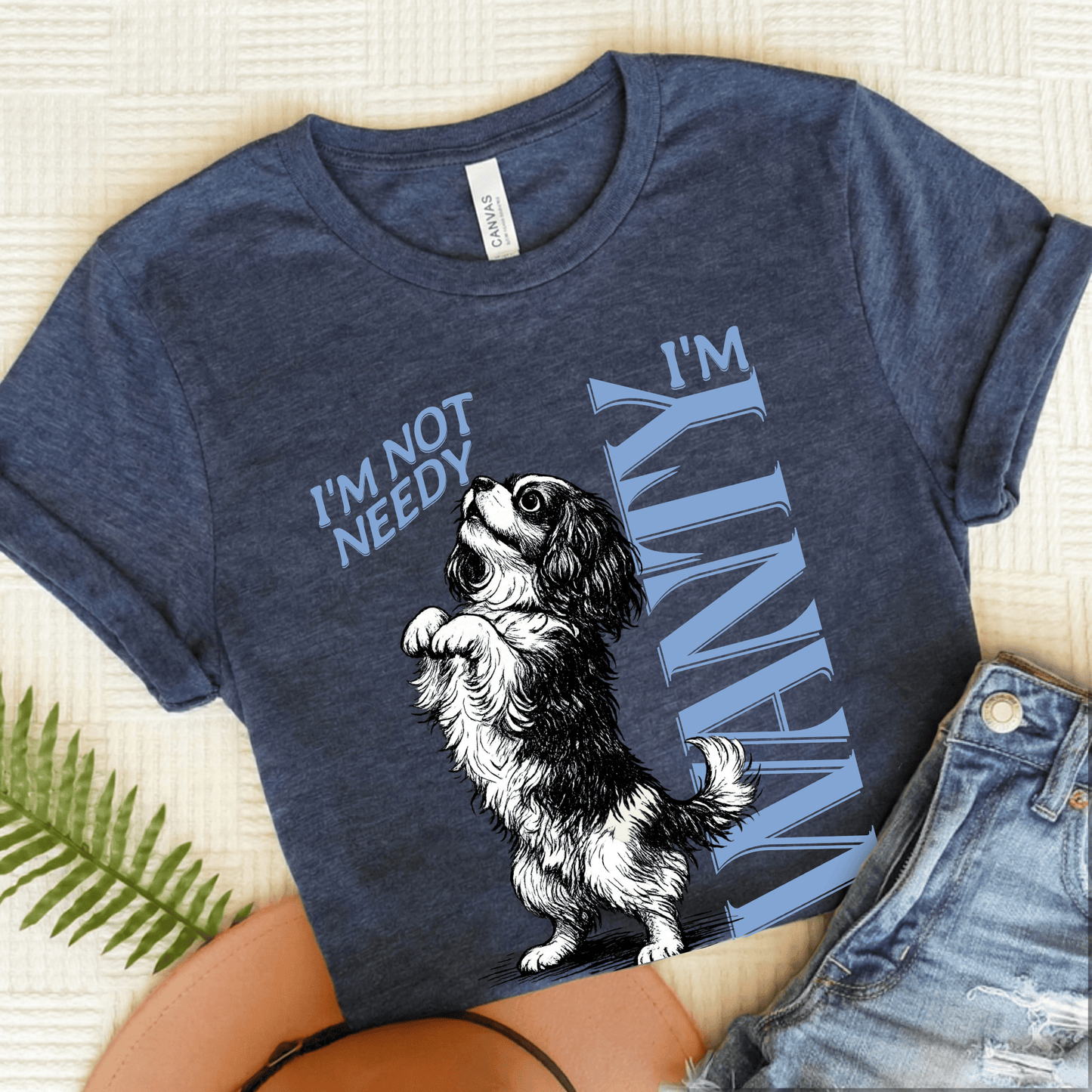 Cavalier Needy Country Unisex TShirt Heather Navy