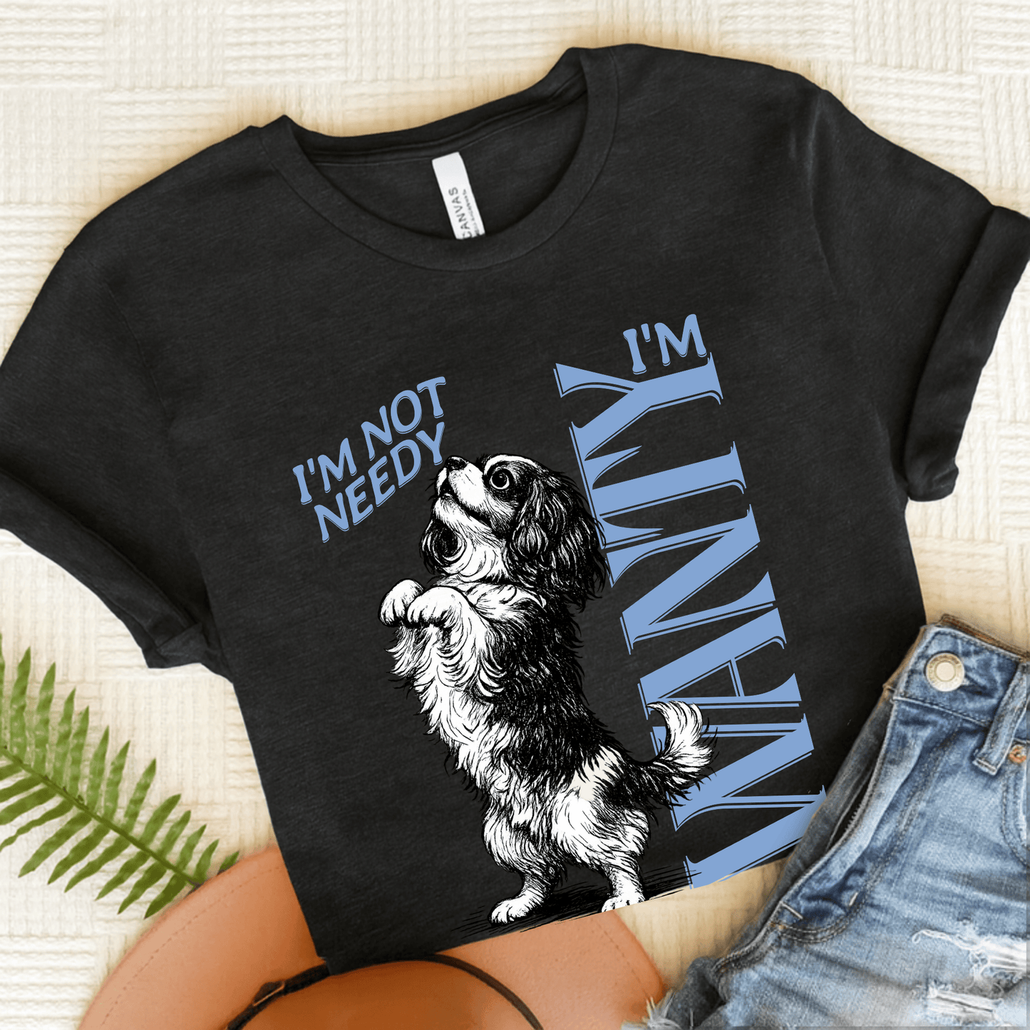 Cavalier Needy Country Unisex TShirt Dark Grey Heather
