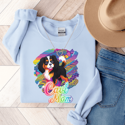 Tricolor Cavalier Neon Sweatshirt Light Blue