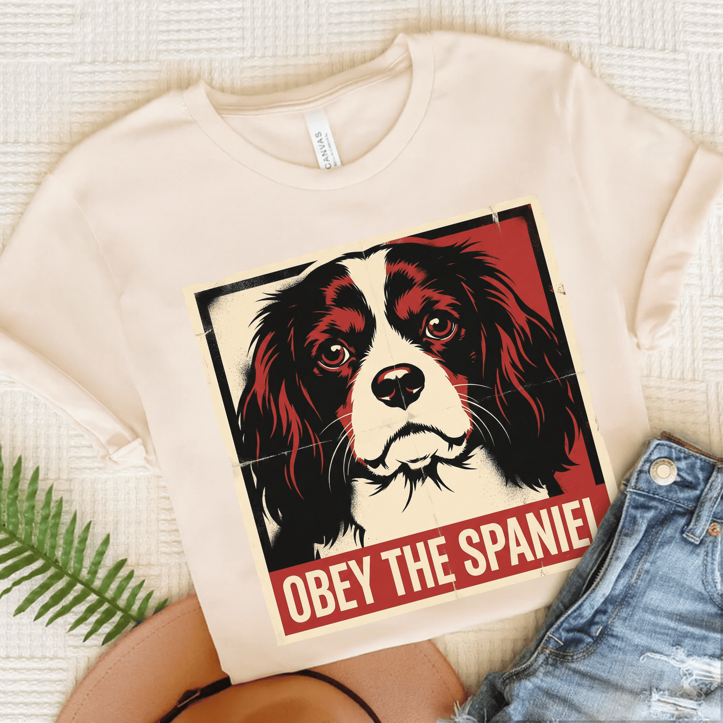 Personalized Cavalier Obey Unisex TShirt Natural