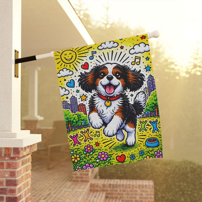 Personalized Cavalier Summer Day Yard Flag