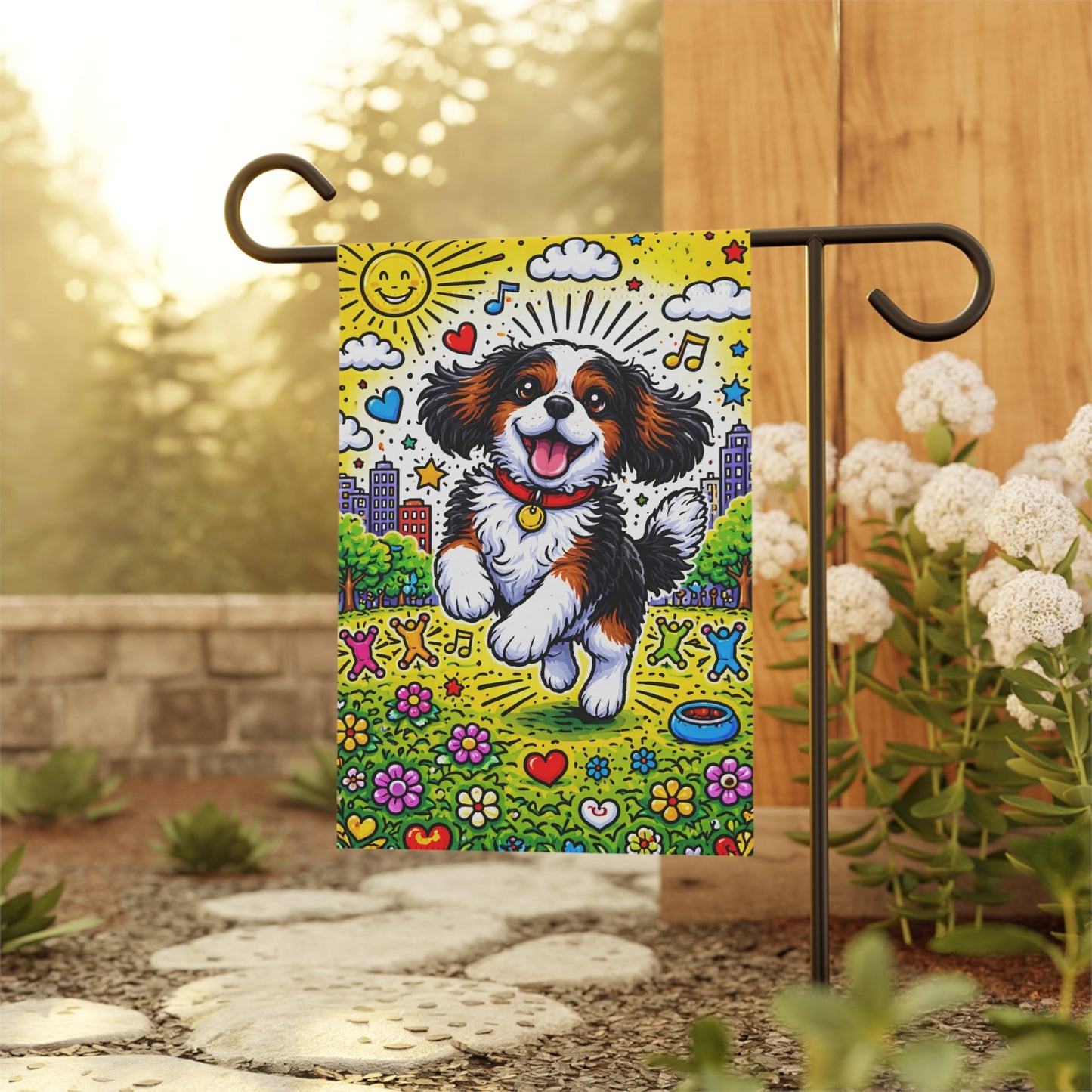 Personalized Cavalier Summer Day Yard Flag