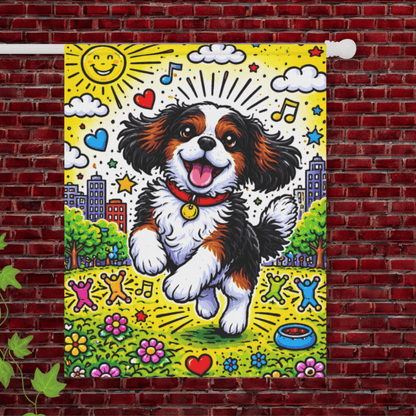 Personalized Cavalier Summer Day Yard Flag 24.5'' × 32''