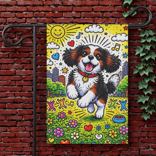Personalized Cavalier Summer Day Yard Flag 12'' × 18''