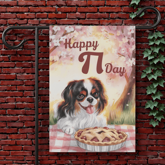 Tricolor Cavalier Pi Day Garden Flag 12'' × 18''