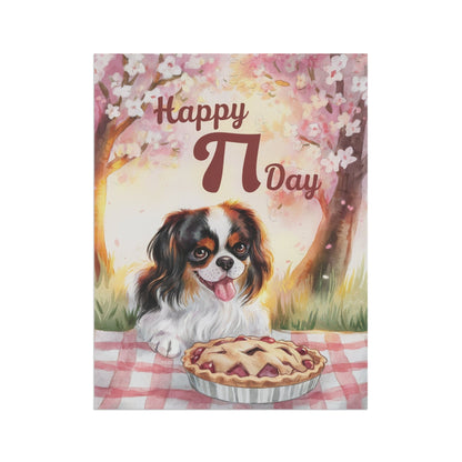 Tricolor Cavalier Pi Day Garden Flag