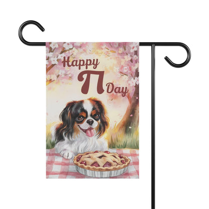 Tricolor Cavalier Pi Day Garden Flag