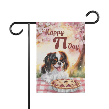 Tricolor Cavalier Pi Day Garden Flag