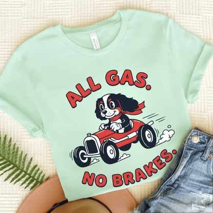 Personalized Cavalier Race Car Unisex TShirt Heather Mint