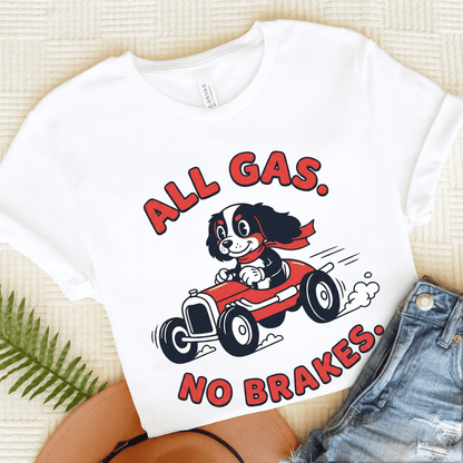 Personalized Cavalier Race Car Unisex TShirt White