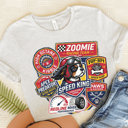 Personalized Cavalier Racing Unisex TShirt Ash