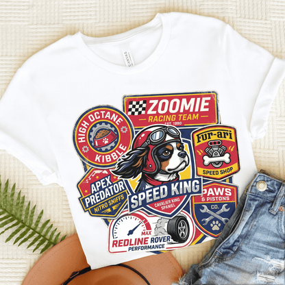Personalized Cavalier Racing Unisex TShirt White