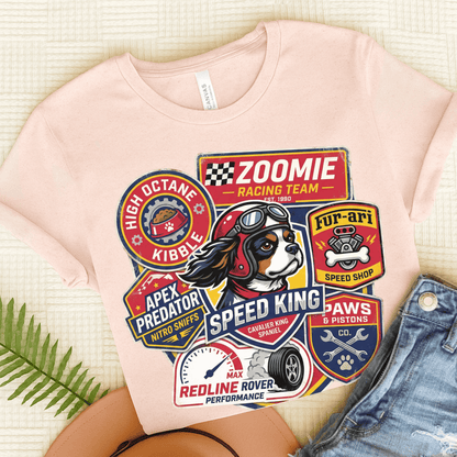 Personalized Cavalier Racing Unisex TShirt Soft Pink