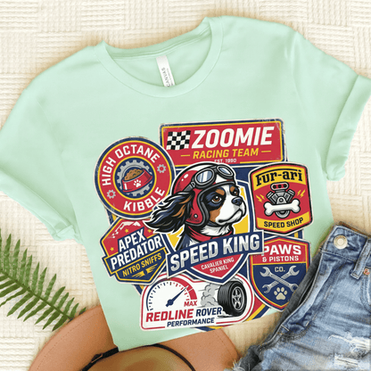 Personalized Cavalier Racing Unisex TShirt Heather Mint