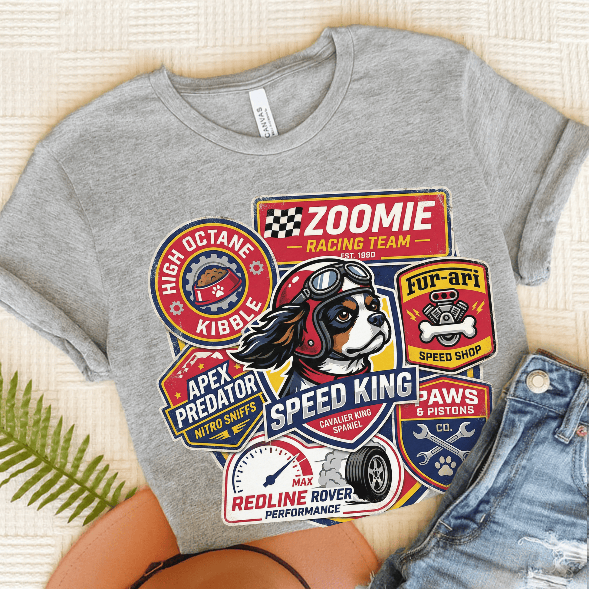 Personalized Cavalier Racing Unisex TShirt Athletic Heather