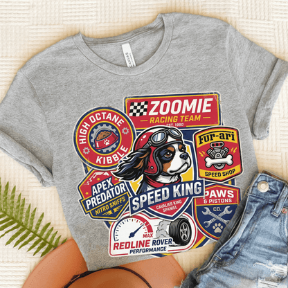 Personalized Cavalier Racing Unisex TShirt Athletic Heather