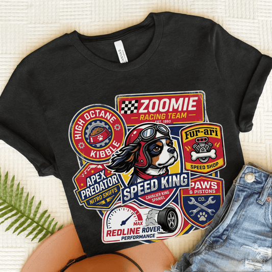 Personalized Cavalier Racing Unisex TShirt Dark Grey Heather