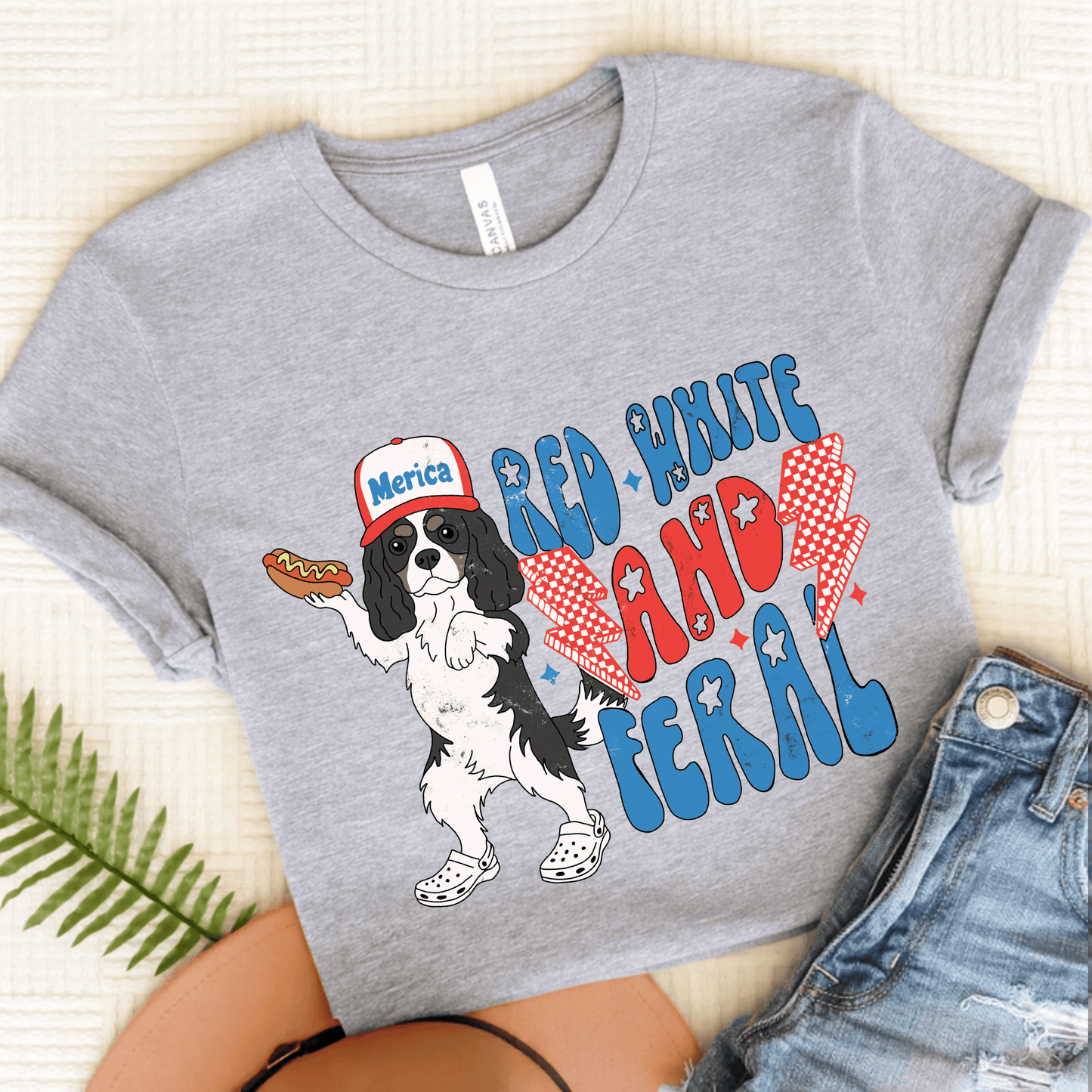 Personalized Cavalier USA Feral Unisex TShirt Athletic Heather