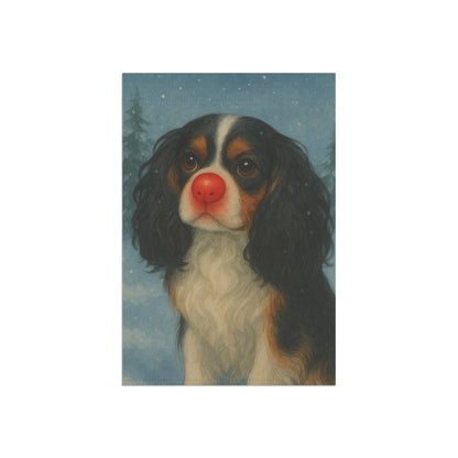 Tricolor Cavalier Reindeer Garden Flag