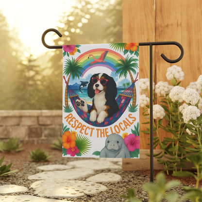 Tricolor Cavalier Respect Garden Flag