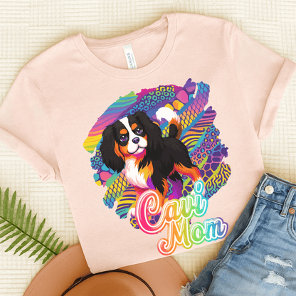 Tricolor Cavalier Retro Neon Tshirt Soft Pink