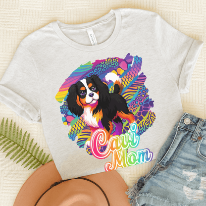 Tricolor Cavalier Retro Neon Tshirt Ash