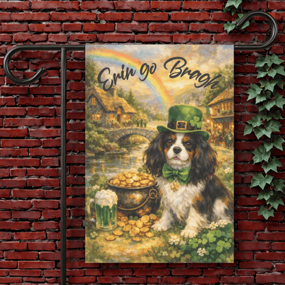 Personalized Cavalier Patricks Irish Garden Flag 12'' × 18''