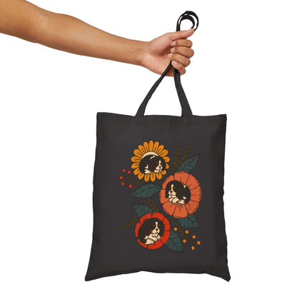 Tricolor Cavalier Sleeping Flowers Tote Bag