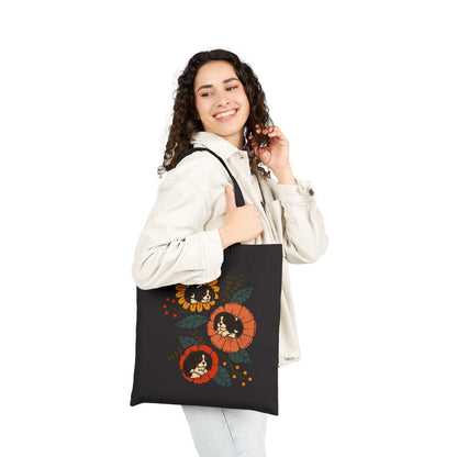Tricolor Cavalier Sleeping Flowers Tote Bag