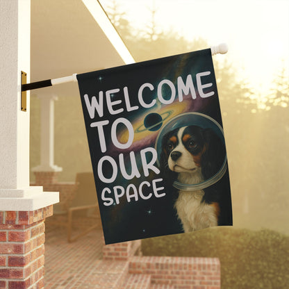 Tricolor Cavalier Space Garden Flag