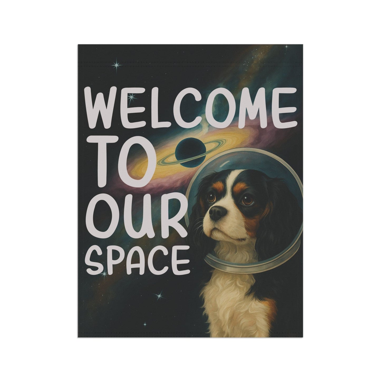Tricolor Cavalier Space Garden Flag