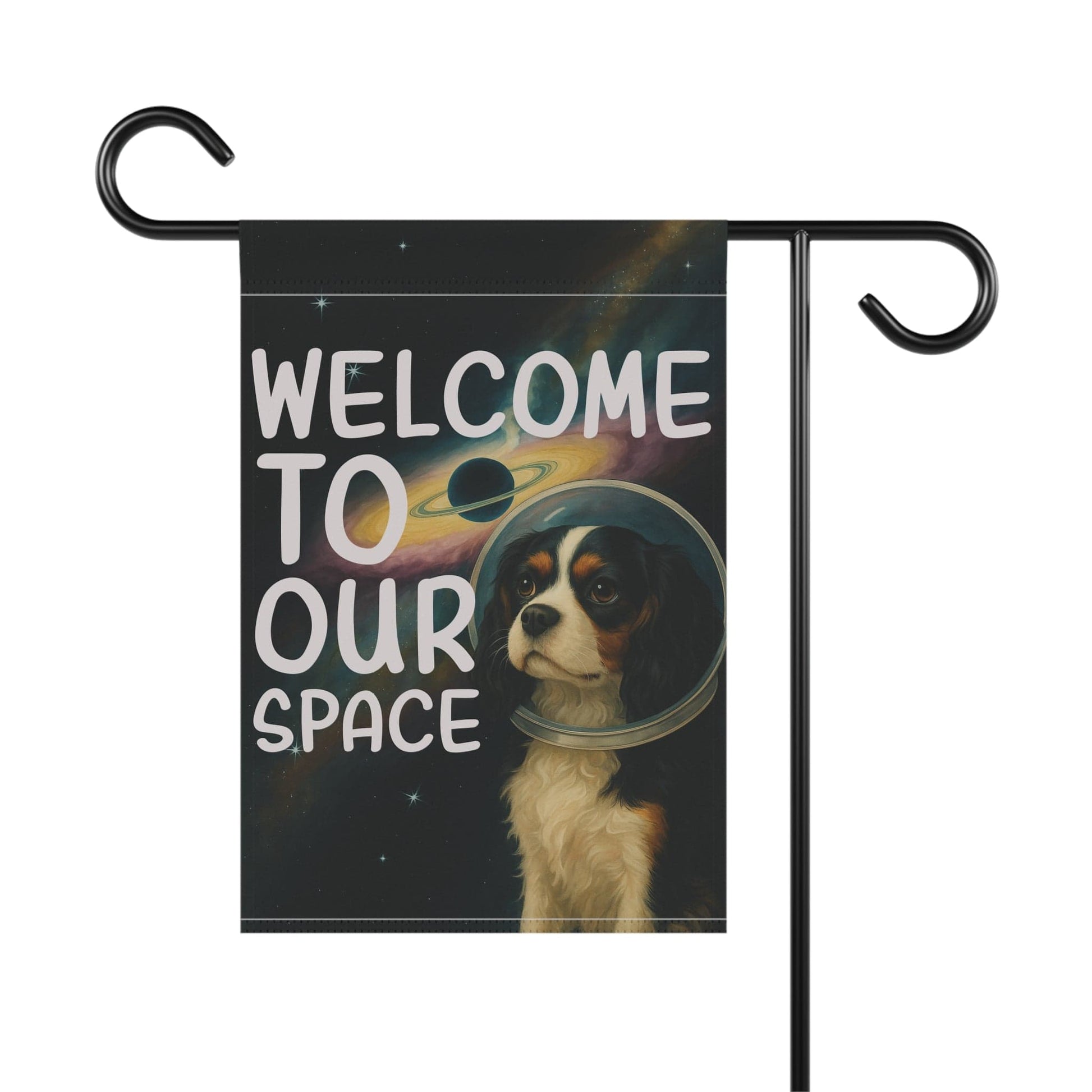 Tricolor Cavalier Space Garden Flag