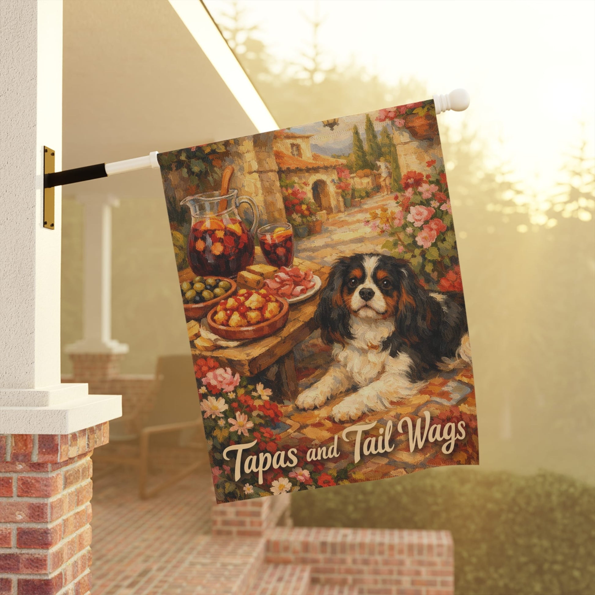 Personalized Cavalier Spain Garden Yard Flag