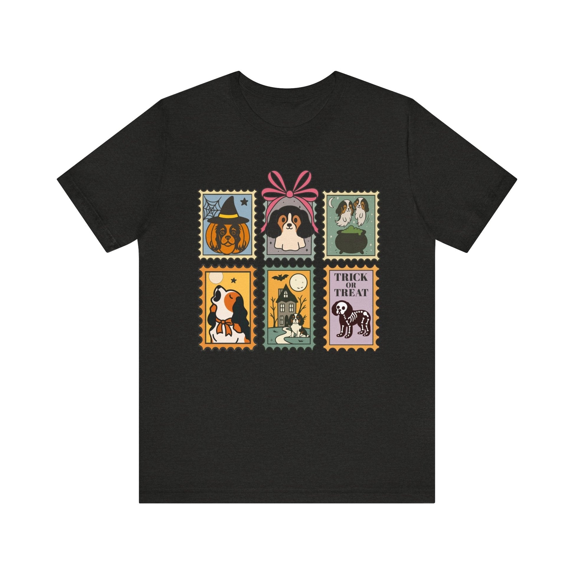 Tricolor Cavalier Spooky Stamps TShirt
