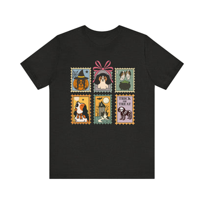 Tricolor Cavalier Spooky Stamps TShirt