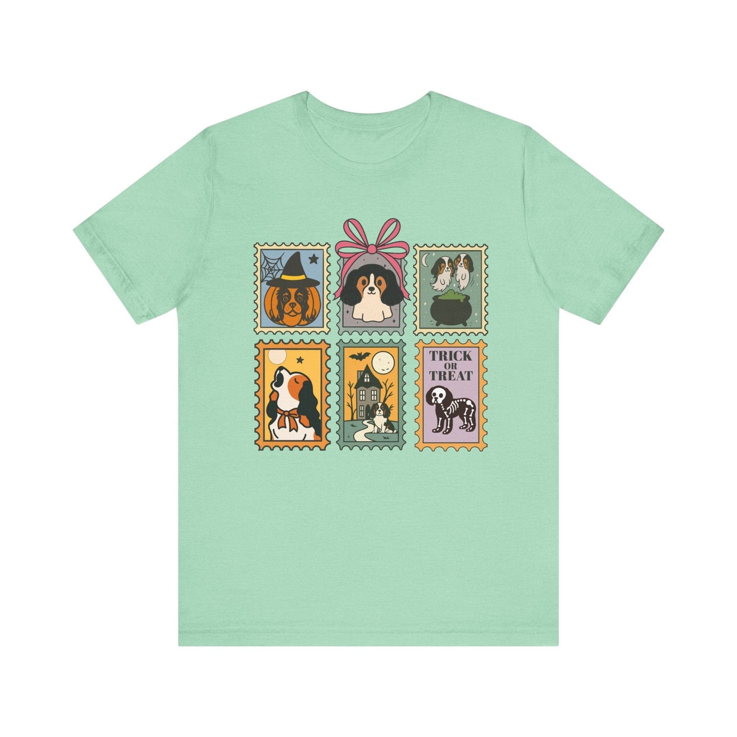 Tricolor Cavalier Spooky Stamps TShirt