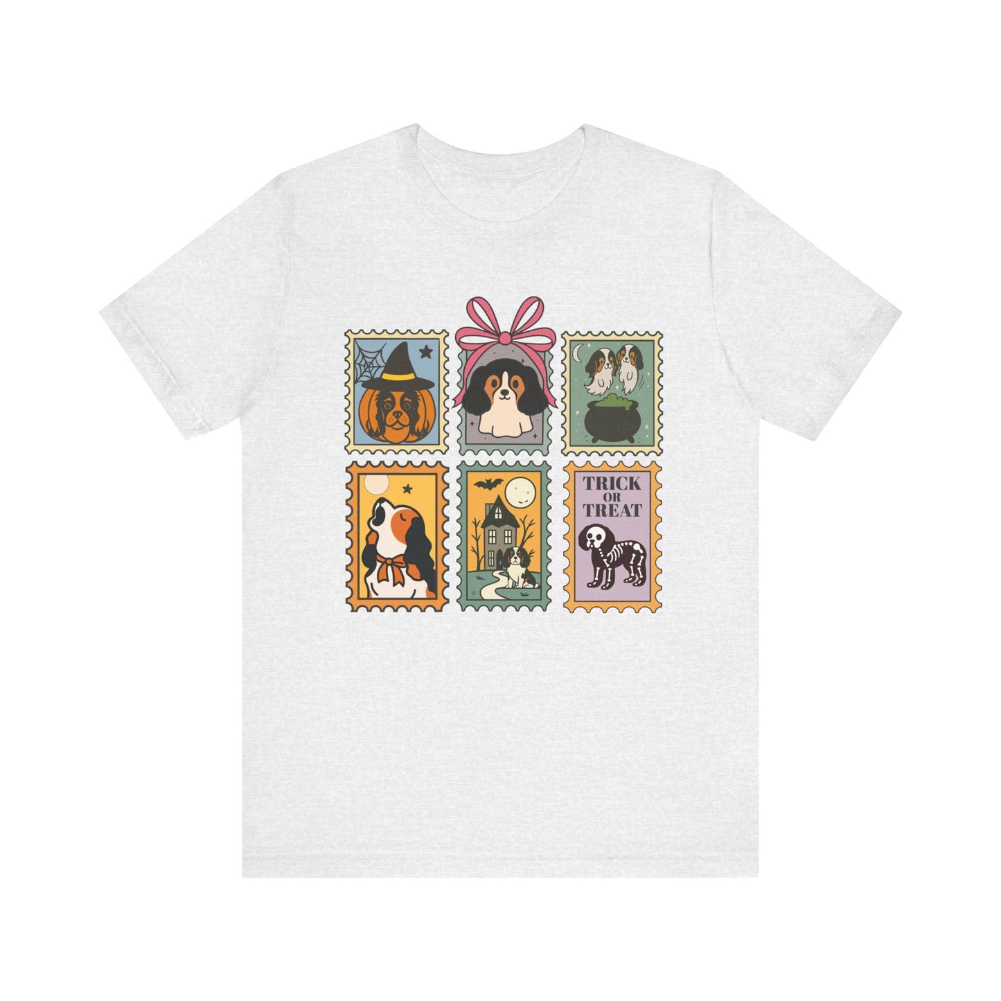 Tricolor Cavalier Spooky Stamps TShirt