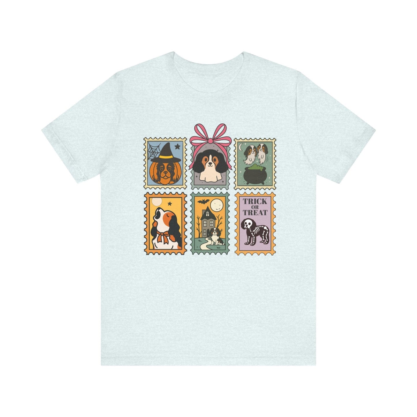 Tricolor Cavalier Spooky Stamps TShirt