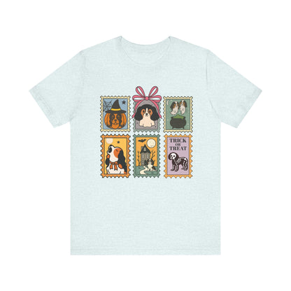 Tricolor Cavalier Spooky Stamps TShirt