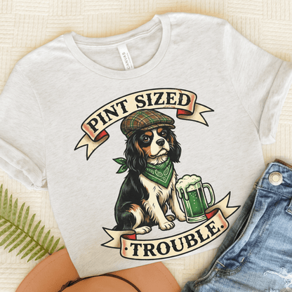 Personalized Cavalier St Patricks Beer Unisex TShirt Ash