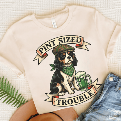 Personalized Cavalier St Patricks Beer Unisex TShirt Natural