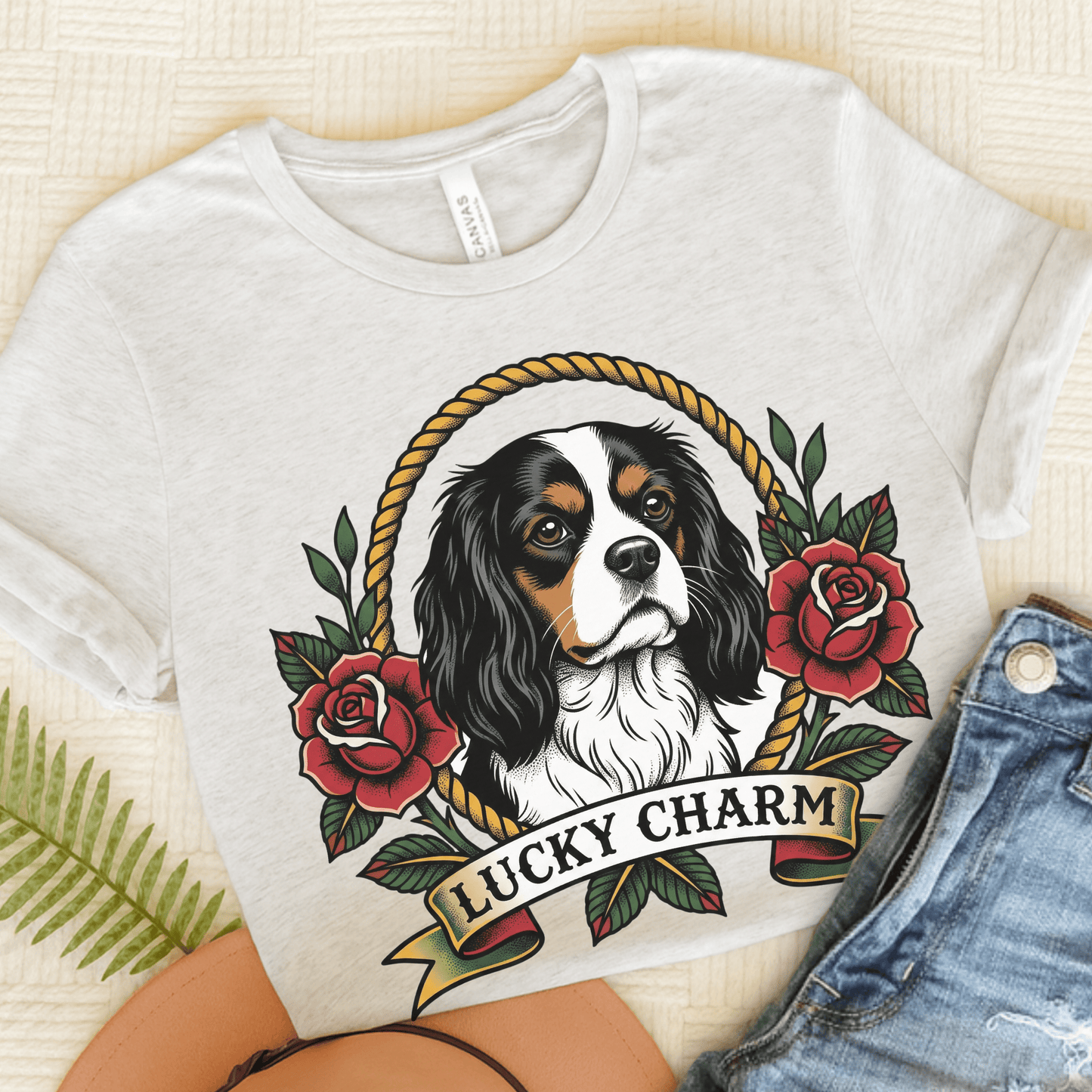 Personalized Cavalier St Patricks Unisex TShirt Ash