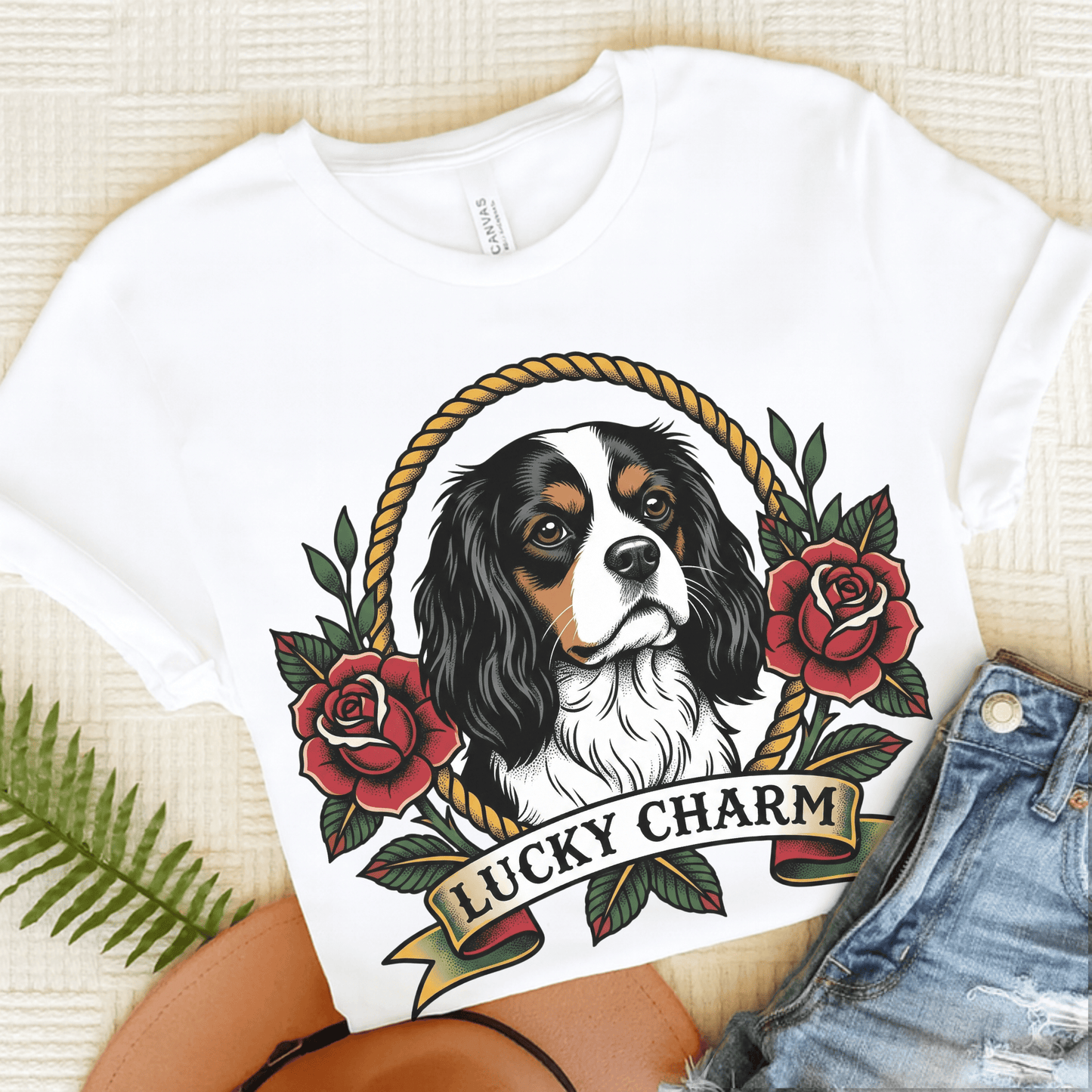 Personalized Cavalier St Patricks Unisex TShirt White