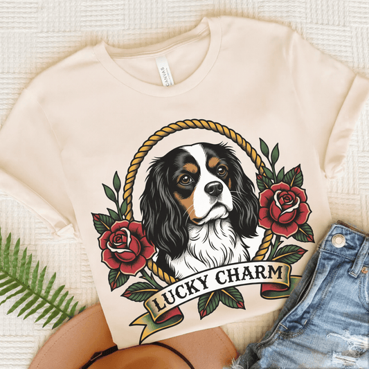 Personalized Cavalier St Patricks Unisex TShirt Natural