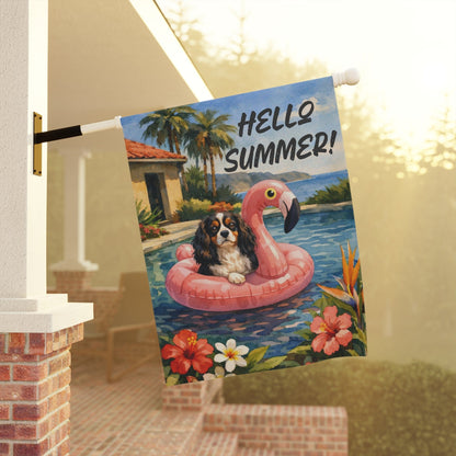 Personalized Cavalier Swimming Pool Garden Flag