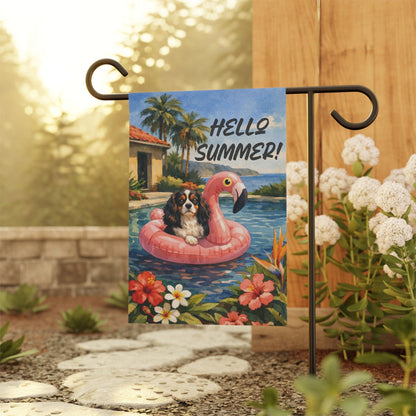 Personalized Cavalier Swimming Pool Garden Flag